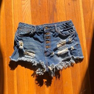 High waisted shorts